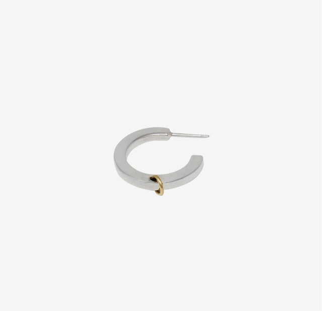 PIERCED MINI BLOCK HOOP