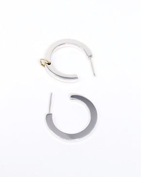 PIERCED MINI BLOCK HOOP
