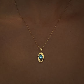 BLUE ZIRCON NADIA NECKLACE