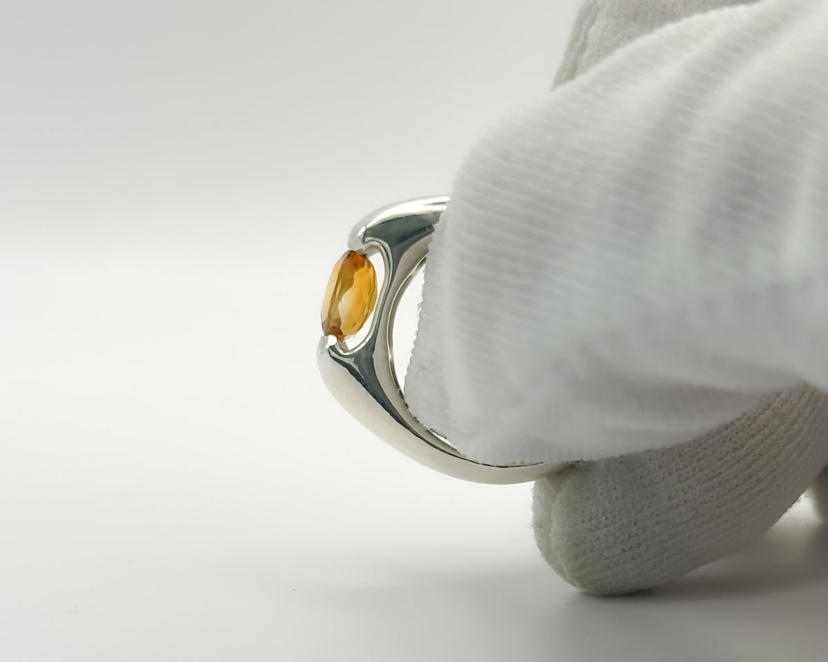Citrine Presence Ring Silver