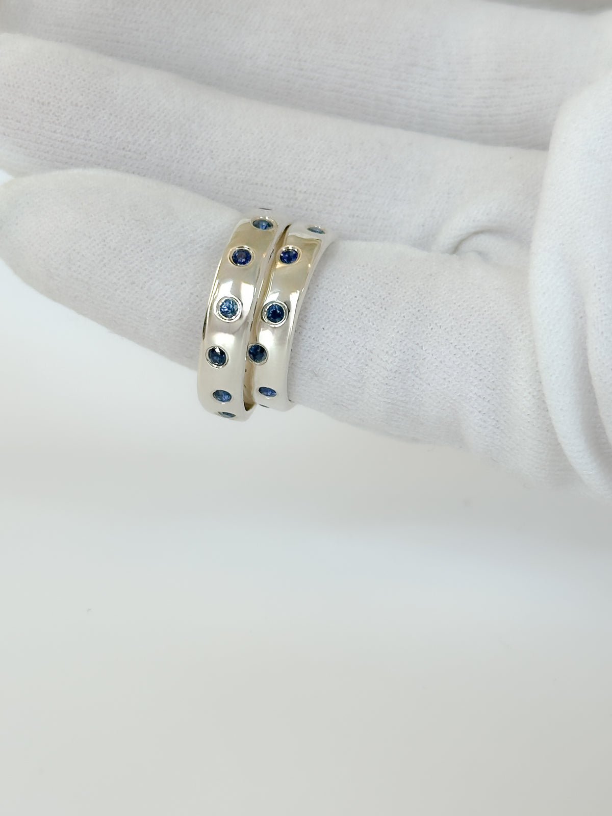 Sapphire Alchemy Band 5 mm Silver