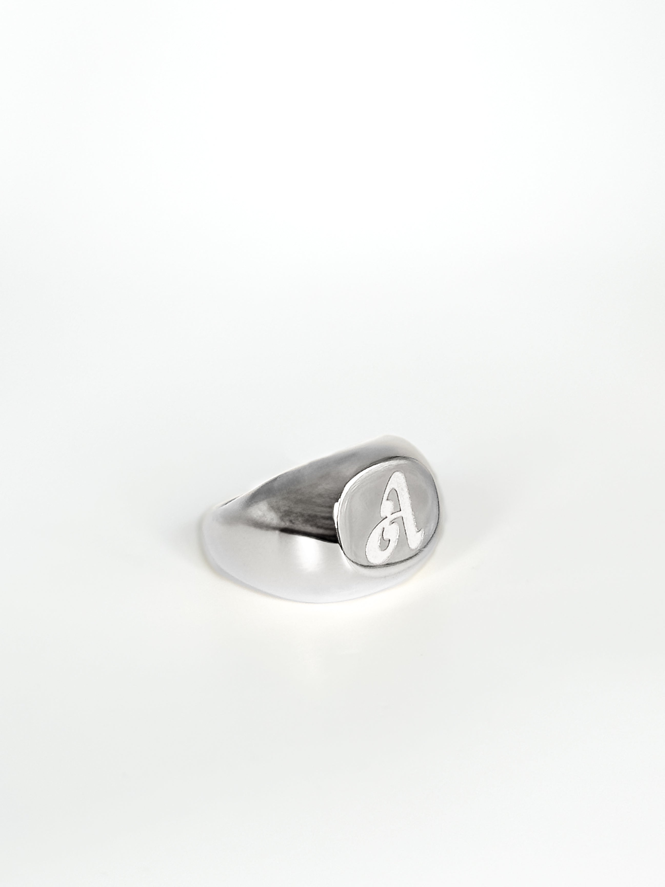 Signature Signet Ring Silver