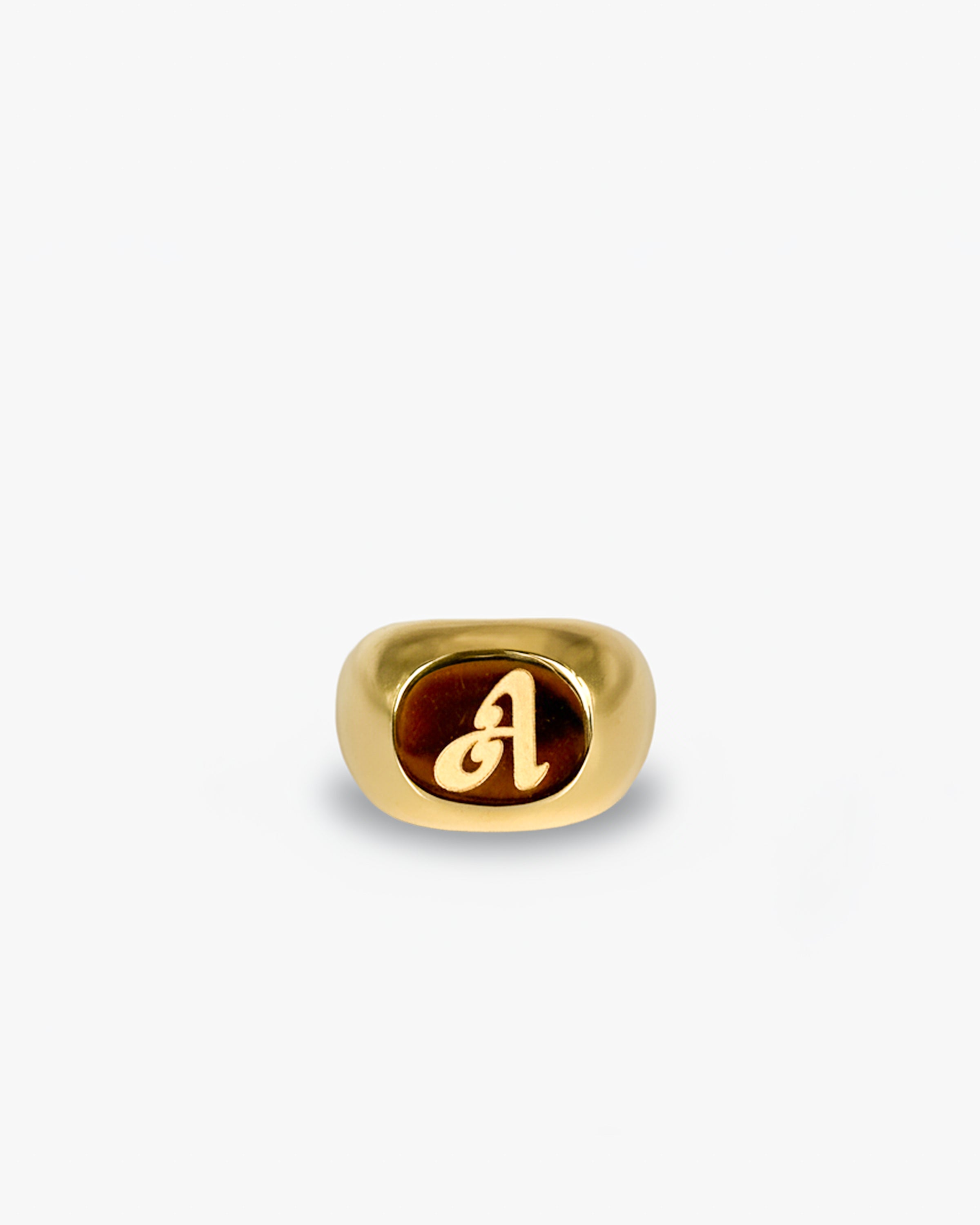 Signature Signet Ring Gold