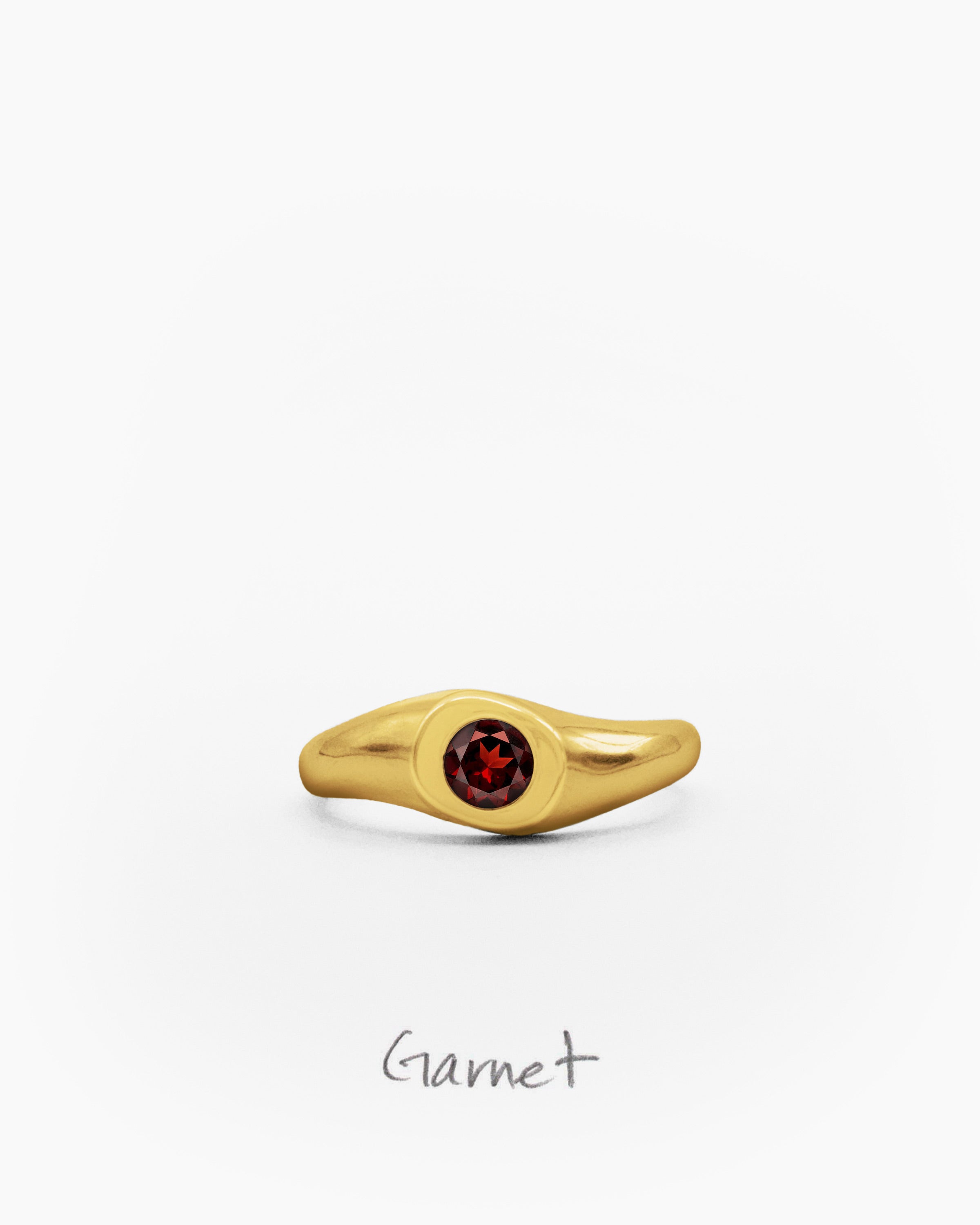 Shift Signet Ring Yellow Gold