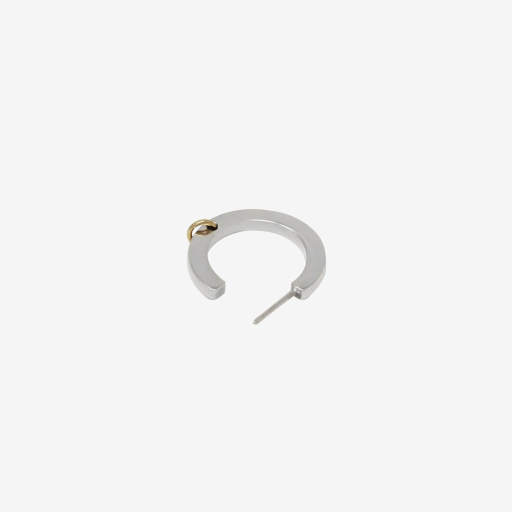 PIERCED MINI BLOCK HOOP
